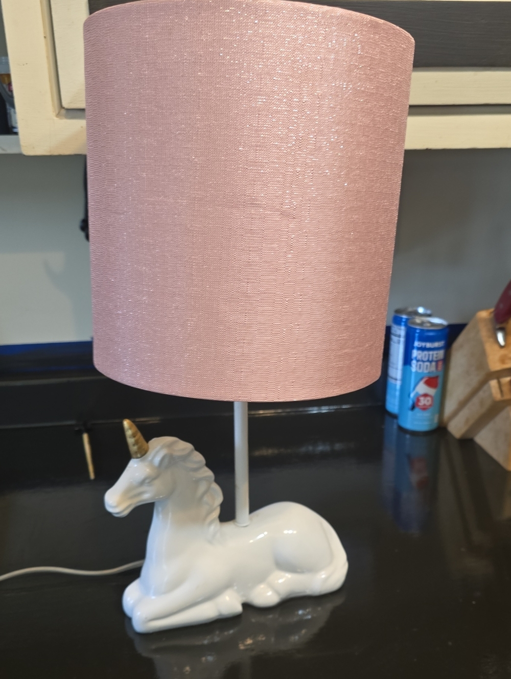 Pink Unicorn Table Lamp - Decorative Home Accent